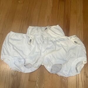 3X‎ NWT Cotillion White Cotton High Waist Panties Set Size 7